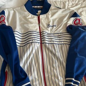 Atlanta Braves Blue and White Jacket
